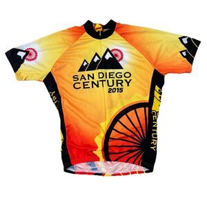 San Diego Century Ride 2015 Cycling Jersey Mens Large Bike Shirt Road Bike SD